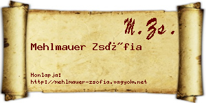 Mehlmauer Zsófia névjegykártya